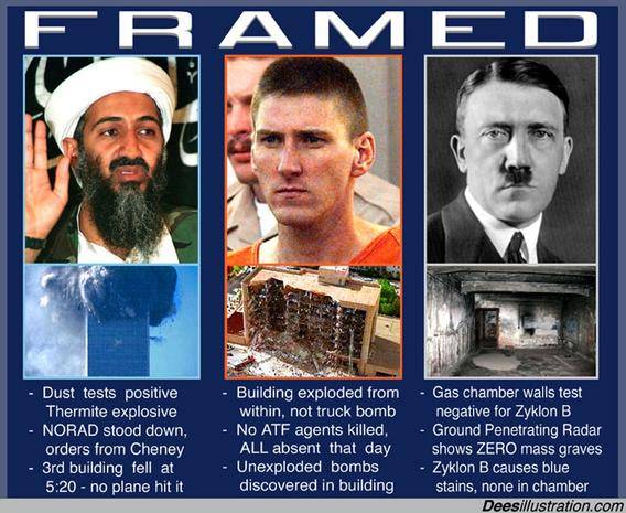 Osama, Hilter, McVeigh Framed?